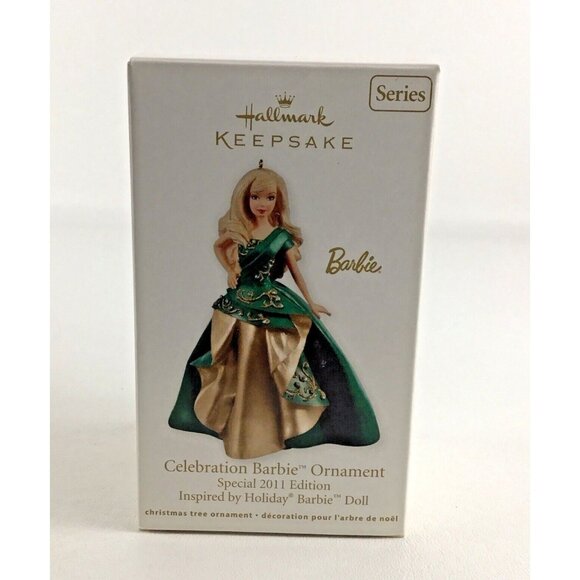 Hallmark Keepsake Christmas Ornament Celebration Barbie 2011 Edition Holiday #12